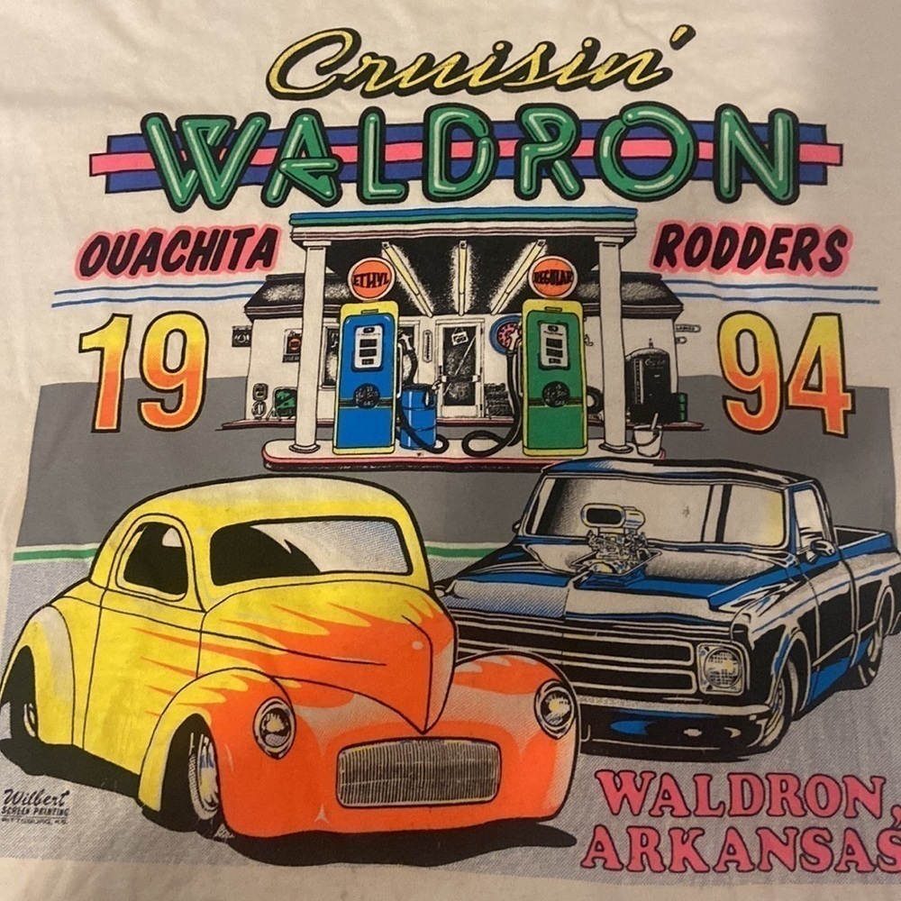 Cruising’ Waldron 1994 Ouachita rodders vintage tee in size  XXL - Picture 2 of 9